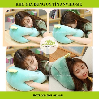 Gối ngủ văn phòng có lỗ thông hơi ANVIHOME - Gối ngủ văn phòng đa năng thiết kế 3D siêu mềm mịn hàng Loại 1