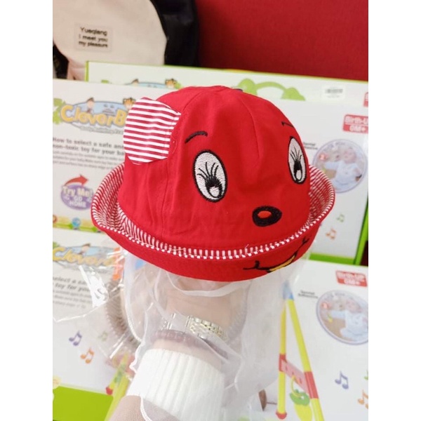 Mũ kèm khăn voan cho bé