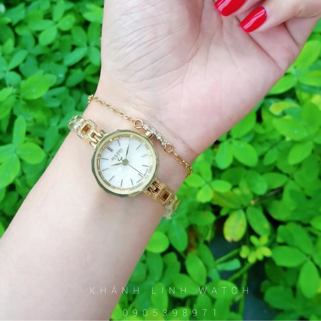 [ SALE 30%] Đồng hồ Nữ Julius chính hãng Hàn Quốc Dây lắc Vàng