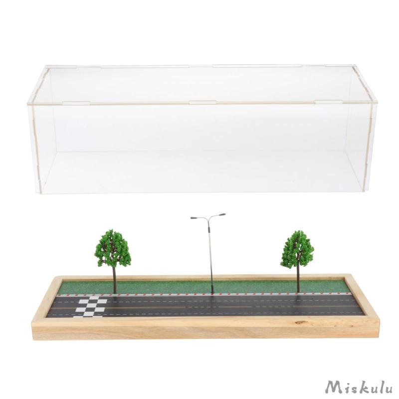 Set 12 Hộp Nhựa Acrylic Trong Suốt Trưng Bày Mô Hình Xe Hơi Tỉ Lệ 1: 64