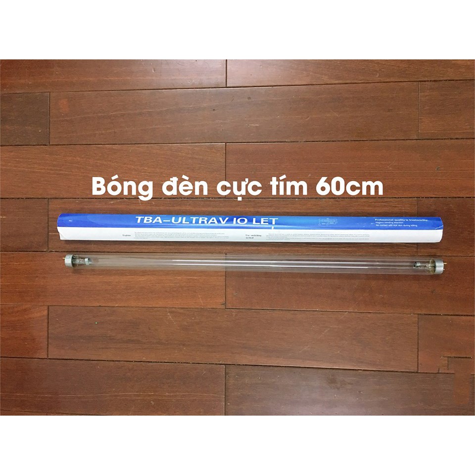 Đèn Cực Tím Đèn Diệt Khuẩn Không Khí Đèn UV ( COMBO Máng + Bóng UV 60cm )