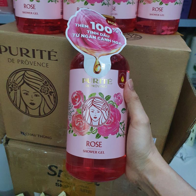 Sữa tắm hương hoa hồng rose Purite by Provence Shower Gel 850ML