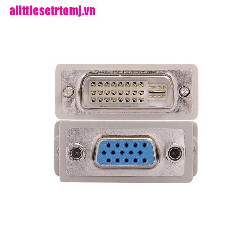 Đầu Chuyển Đổi 15 Pin Vga Sang 24 + 1 Pin Dvi-D Male Cho Máy Tính