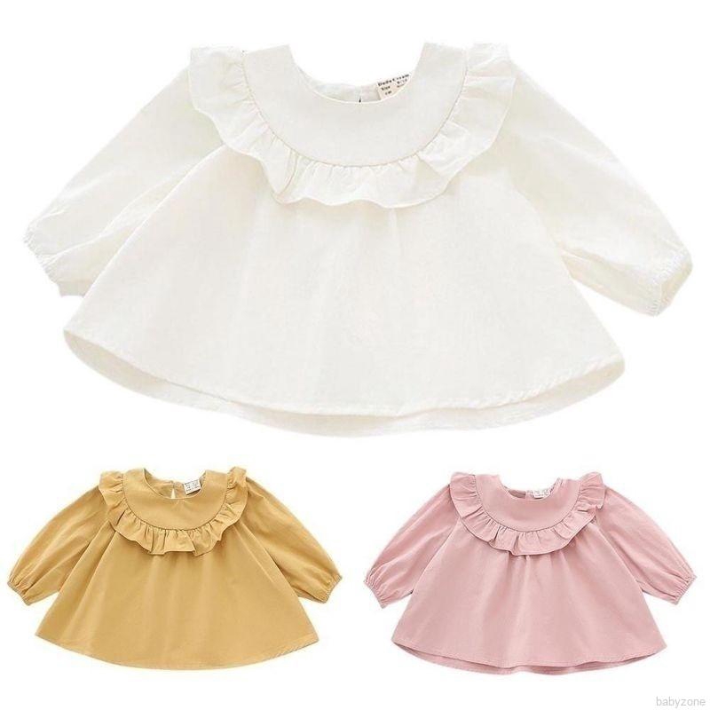 Áo Kiểu Tay Dài Đáng Yêu Cho Bé Gái