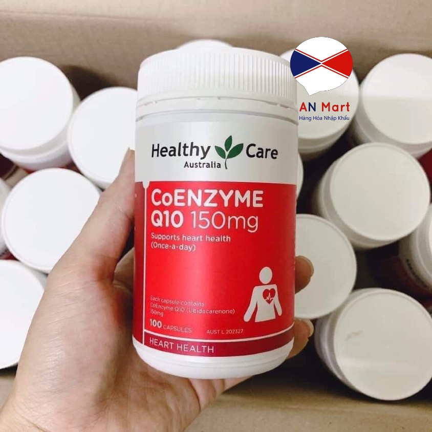 Viên uống bổ tim mạch Healthy Care CoEnzyme Q10 150mg 100 viên nhập khẩu Úc