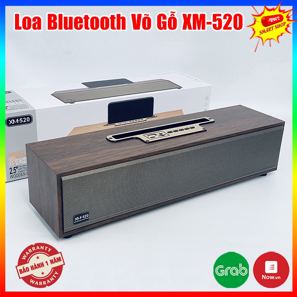 Loa Bluetooth Võ Gỗ XM-520 20W. Loa XM 520 Âm Thanh Cực Đỉnh Thiết Kế Sang Trọng Bass Siêu Trầm Siêu