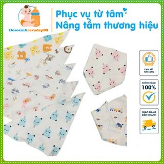 Combo 5 khăn quàng cổ 💖𝑭𝑹𝑬𝑬𝑺𝑯𝑰𝑷 💖khăn yếm tam giác cotton
