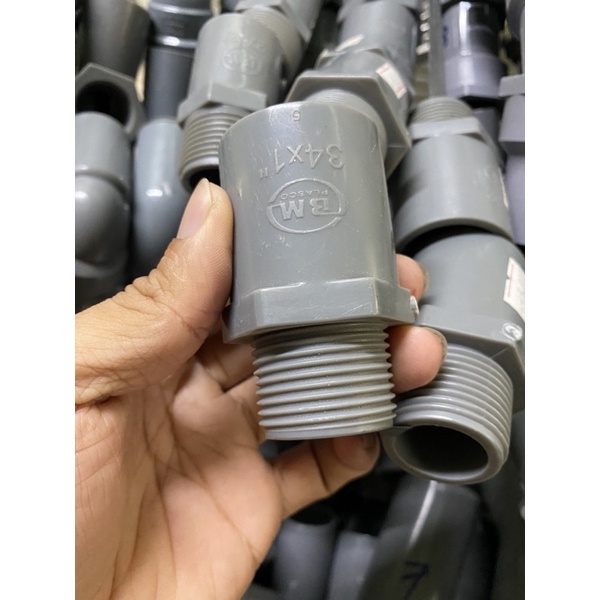 Phụ kiện ống nước pvc Bình Minh phi 34( co, lơi, nối, tê, nối răng trong, nối răng ngoài, co răng ngoài)