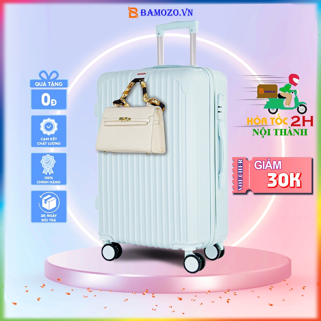 Vali Du Lịch Size 24 Inch Size 20 Inch Cao Cấp Giá Rẻ Bền Đẹp Chống Va Đập Trầy Xước Bảo Hành 5 Năm Bamozo 8801
