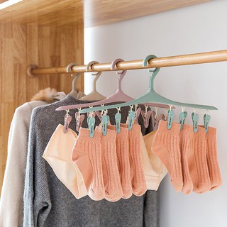 Móc phơi quần áo 8 kẹp tiện dụng