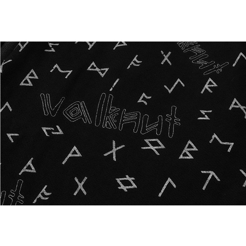 Áo khoác Nam Hoodie Zipper Đơn Giản Y2010 Thần Cổ Đại Valknut Ver3 20680 |YaMe|