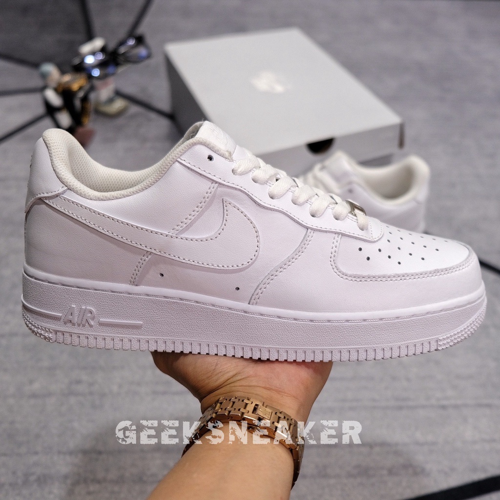 [GeekSneaker] Giày Thể thao cổ thấp - Air Force 1 All White - Phiên bản TC