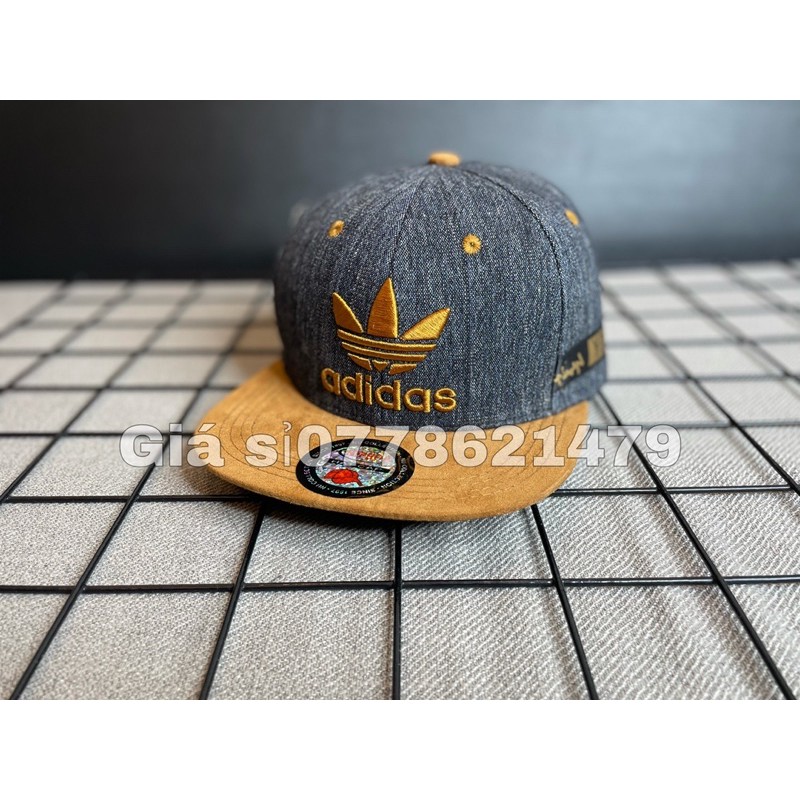 Nón kết Snapback mỏ bò thêu das thời trang nam