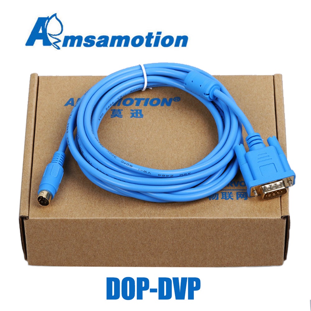 HB DOP-DVP Cho Delta DOP-B series HMI đến Delta DVP series PLC 9 chân nam & tròn 8 chân CÁP