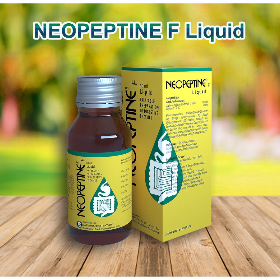 Sirô Neopeptine F Liquid - Hỗ Trợ Tăng Cường Tiêu Hóa Và Hấp Thu Thức Ăn