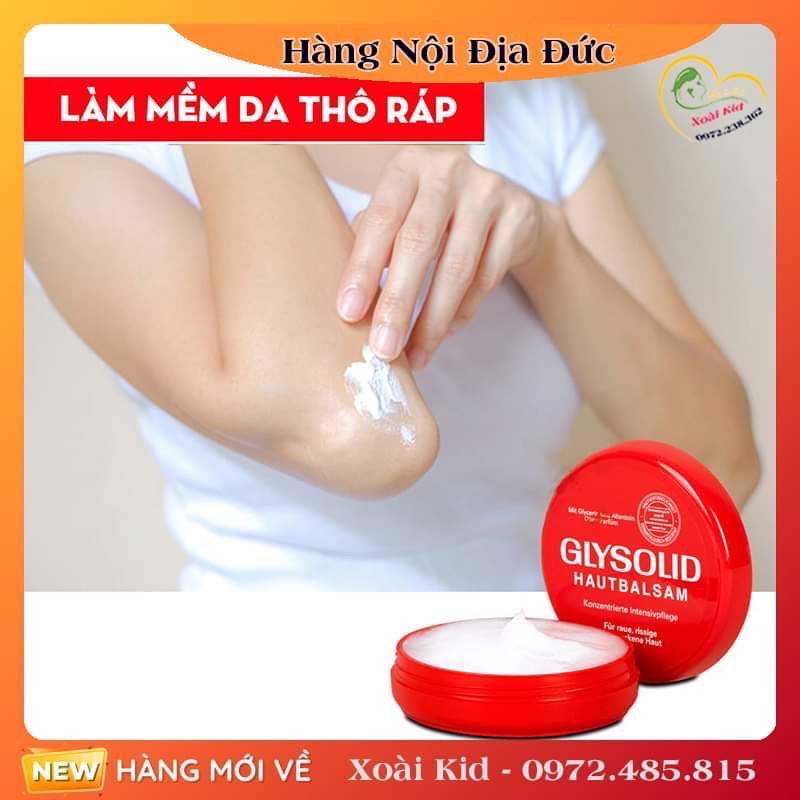 Kem nẻ Glysolid giúp dưỡng ẩm tay, chân của Đức