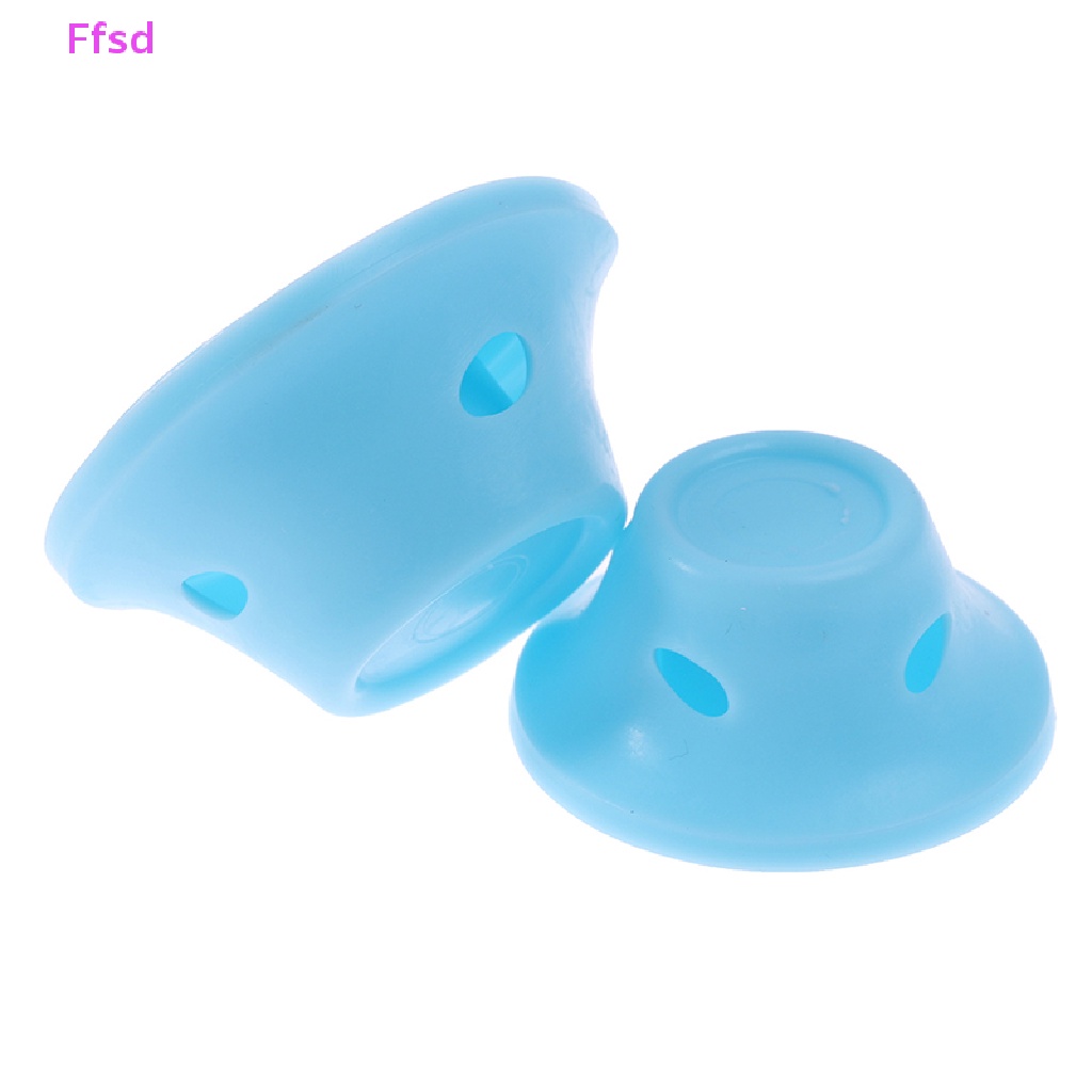 Set 10 Lô Silicone Cao Su Mềm Uốn Xoăn Tóc Không Dùng Nhiệt