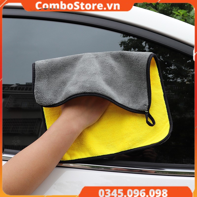 Khăn lau ô tô xe hơi đa năng 2 lớp siêu dày siêu thấm