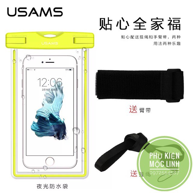 Túi chống nước WaterProof cao cấp cho điện thoại  đi mưa, đi biển, đi bơi (Giao màu ngẫu nhiên)