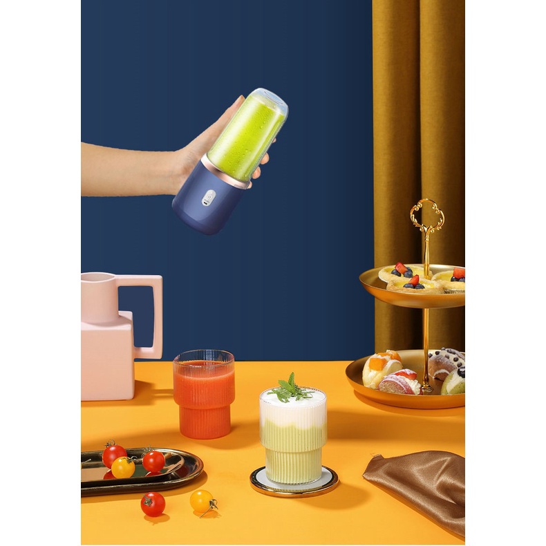 Máy Xay Sinh Tố Hoa Quả Cầm Tay JUICING CUP Cao Cấp, 6 Lưỡi Dao Xay Cực Mạnh, Công Suất 40w Xay Nhuyễn Mọi Thứ