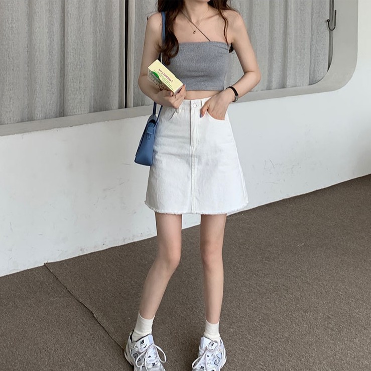 chân váy jean Màu Trơn Thời Trang 42924 Cho Nữ | BigBuy360 - bigbuy360.vn