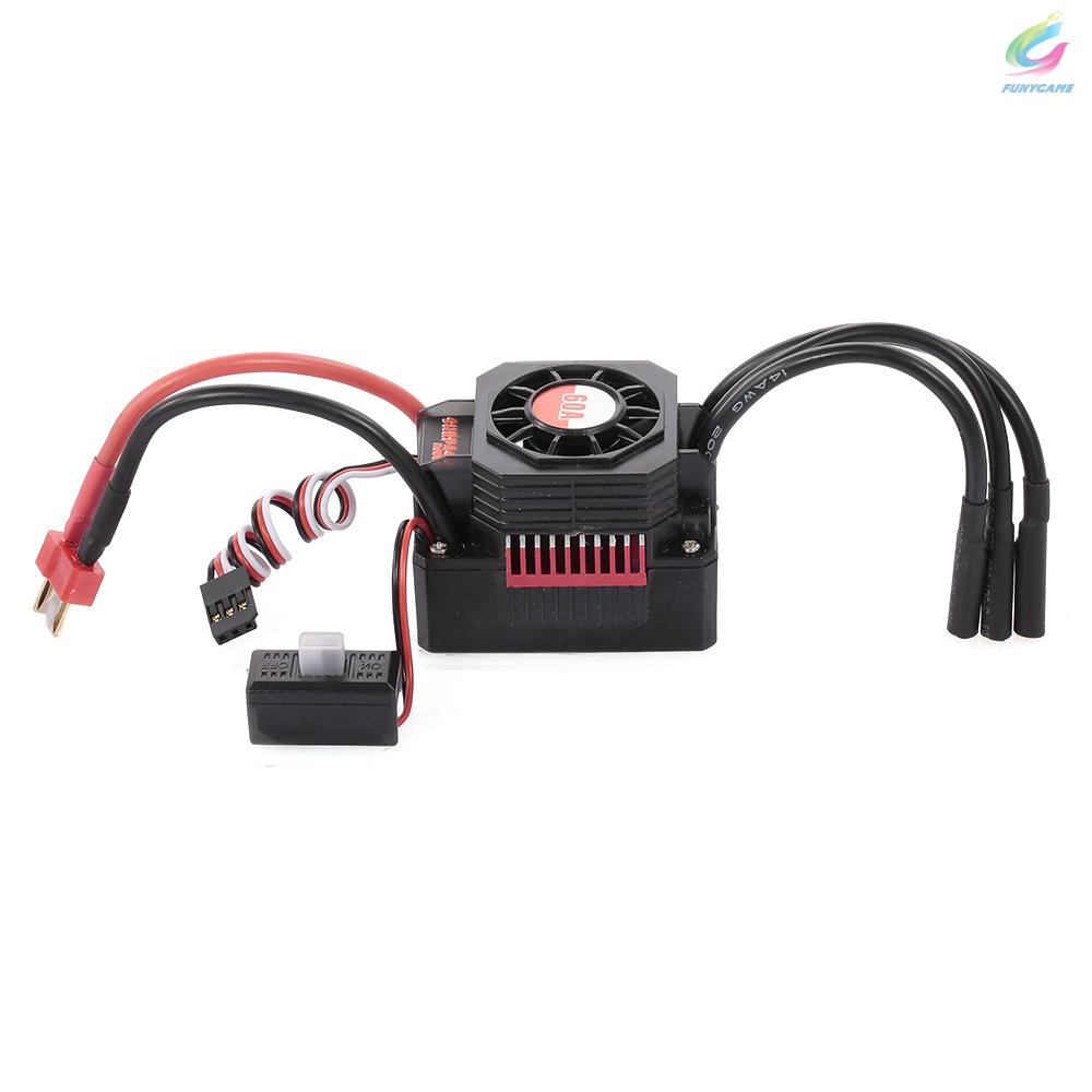 Động Cơ Không Chổi Than Surpass Hobby 3660 2600kv Kèm Bộ Tản Nhiệt Và Esc 60a Bec Cho Xe Điều Khiển Từ Xa 1 / 10 1 / 8