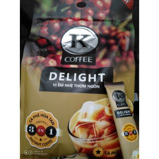 Cà phê sữa hòa tan 3in1 K COFFEE DELIGHT - Bịch 36 gói/ Date 2021