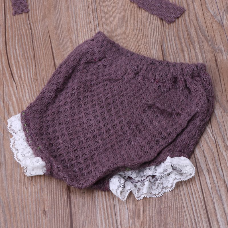 Bộ Trang Phục Hóa Trang Thỏ Đan Móc Thủ Công Dễ Thương Cho Bé Sơ Sinh