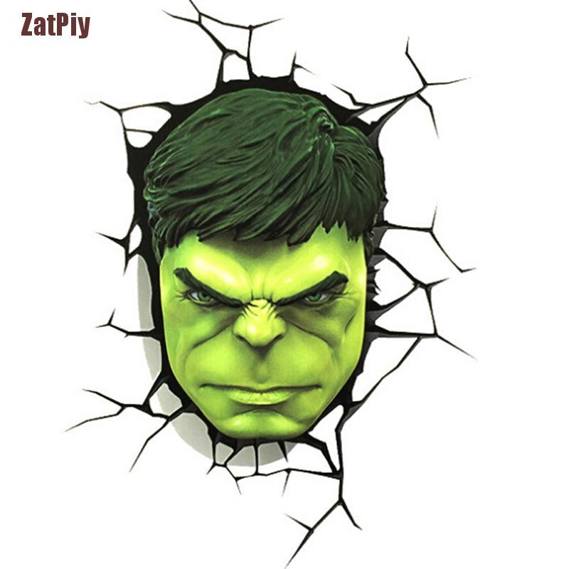 Sticker Dán Xe Hơi Hình Siêu Anh Hùng Avengers 3d Sáng Tạo