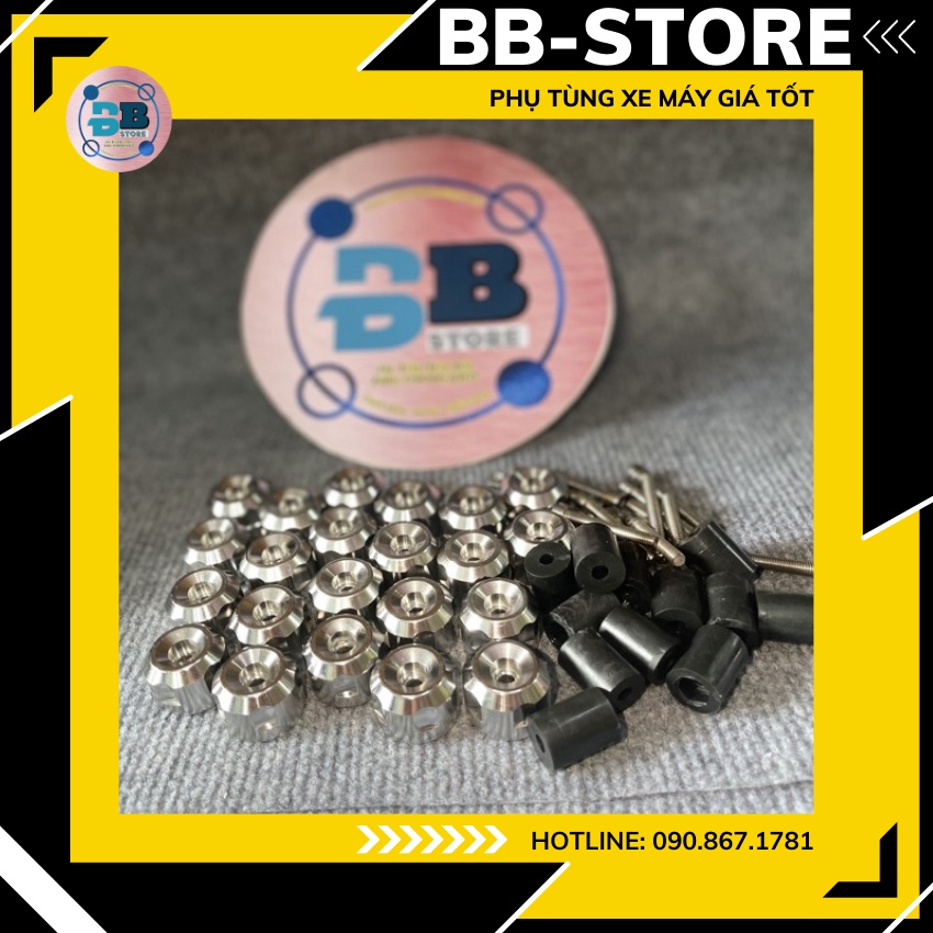 Gù tay lái inox ⚡ SIÊU SÁNG ⚡ gù tay lái mẫu Salaya bao không rỉ sét