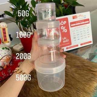 Hủ pét 50gr-100gr-200gr-500gr trong