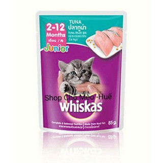 PATE WHISKAS JUNIOR CHO MÈO CON 85G