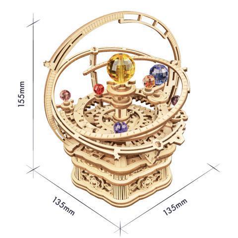 > If State Ruoke hộp âm nhạc cơ khí băng chuyền tự làm lắp ráp mô hình bằng gỗ đồ chơi sinh nhật ngày lễ quà tặng nữ