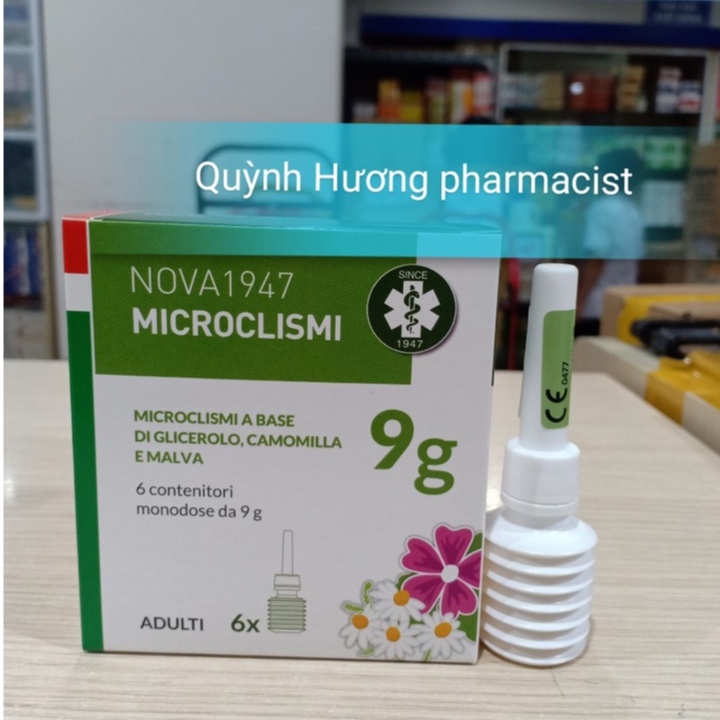 Ống thụt Microclismi 9g dành cho người táo bón