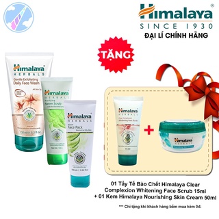 Bộ Dưỡng Da Ngừa Mụn Đầu Đen Himalaya Gentle Exfoliating Face Wash and Cleansing Blackhead