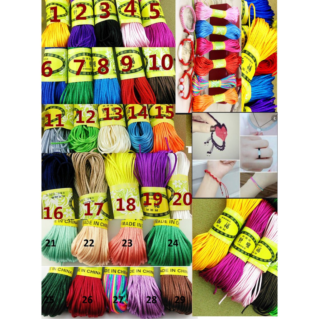 [Mã FAMAYFA giảm 10K đơn 50K] BÓ 5MET dây tim size nhỏ nhất 1.5mm (1mm) bóng mềm đan vòng | BigBuy360 - bigbuy360.vn