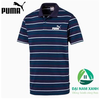 Áo thun Polo nam Puma Essentials Striped J size châu Âu