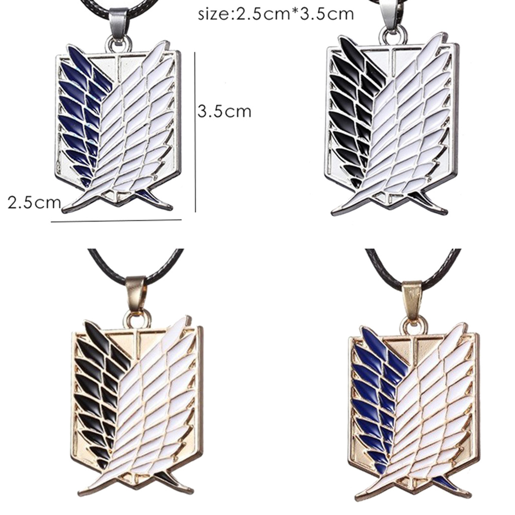 <Dobetter Necklace> Necklace Funny Creative Attack On Titan Anime Cosplay Necklace for Women