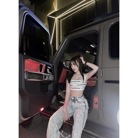 Áo 2 dây băng cuốn chéo lưng