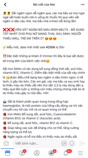 Sắt ngậm Iron melts hàng Úc