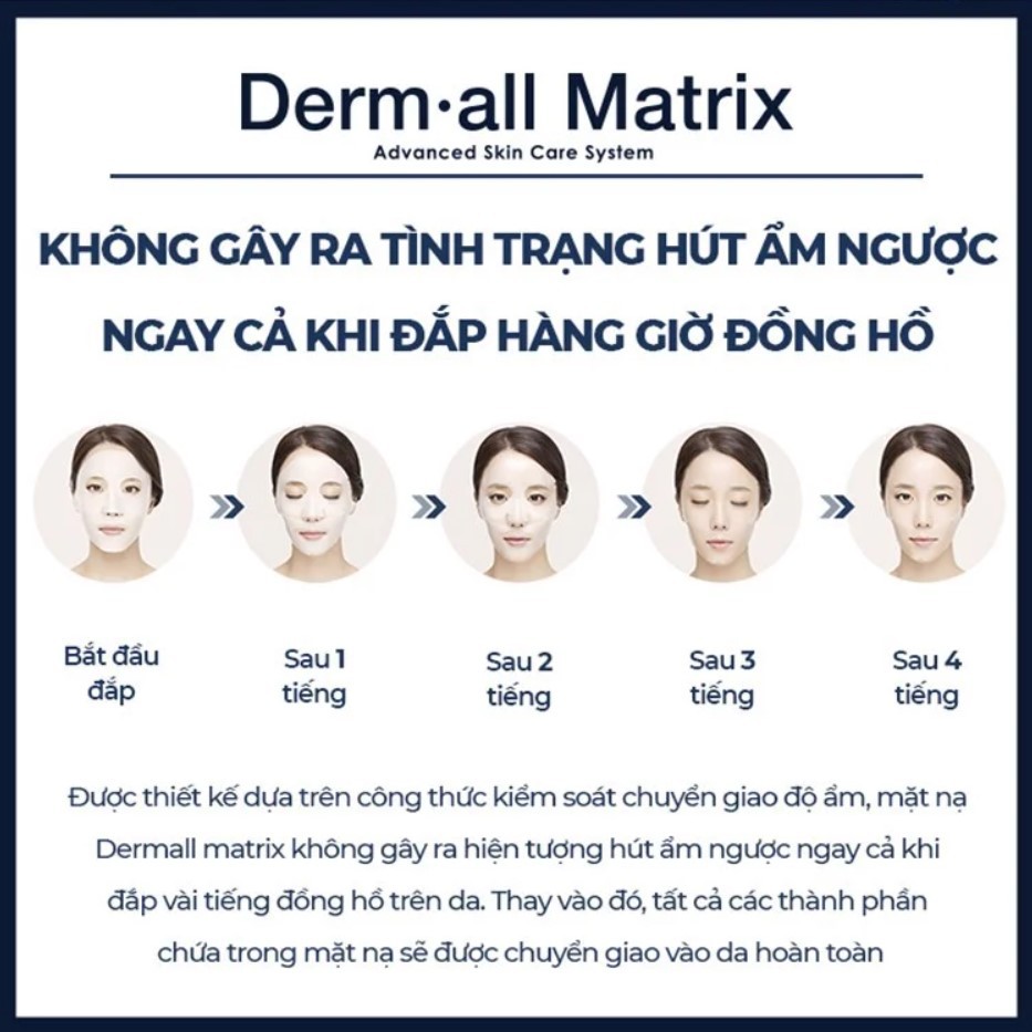 Mặt nạ collagen 𝐌𝐚𝐬𝐤 𝐃𝐞𝐫𝐦 𝐚𝐥𝐥- 𝐌𝐚𝐭𝐫𝐢𝐱 [HÀNG CHÍNH HÃNG] căng bóng da, nâng cơ da tức thì