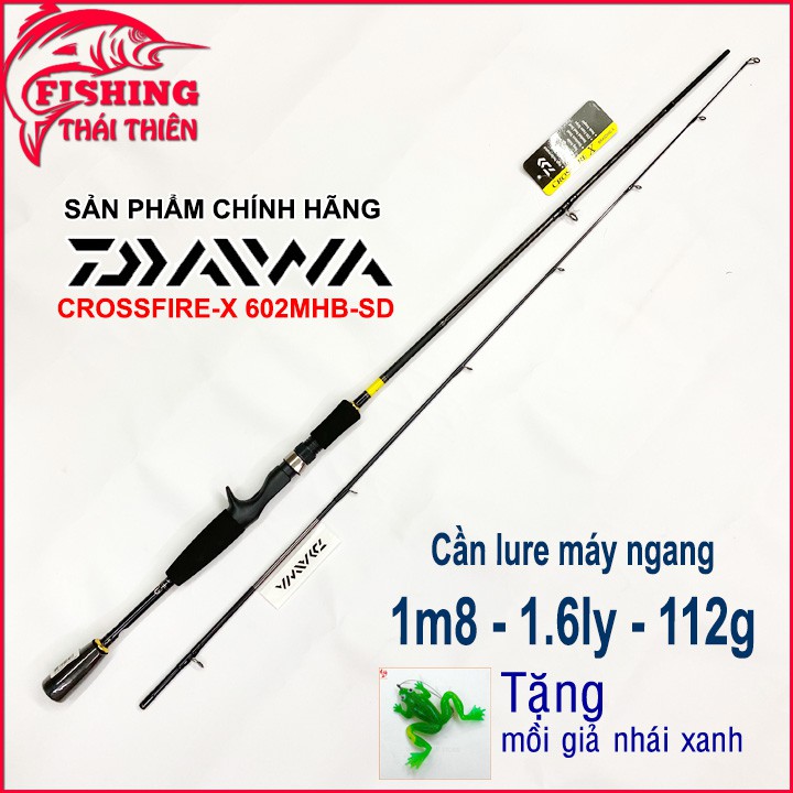 Cần câu cá Daiwa Crossfire X662MHB- 1m98 cần lure máy ngang