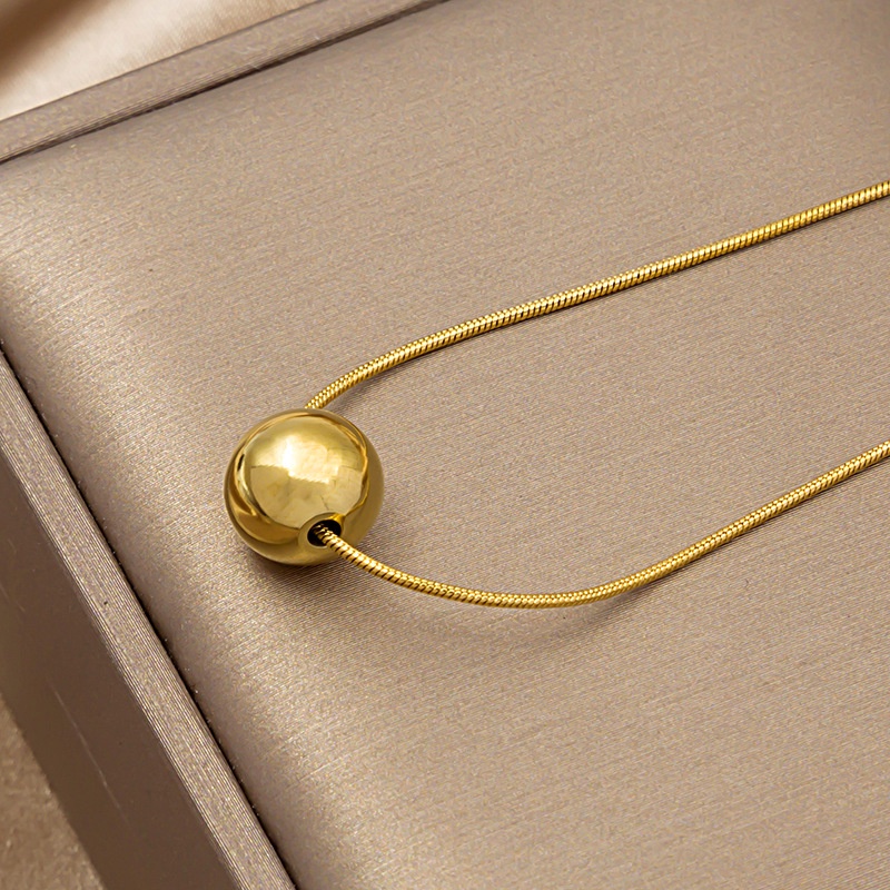 Vòng cổ dây kim loại đính hạt ngọc trai thời trang cho nữ