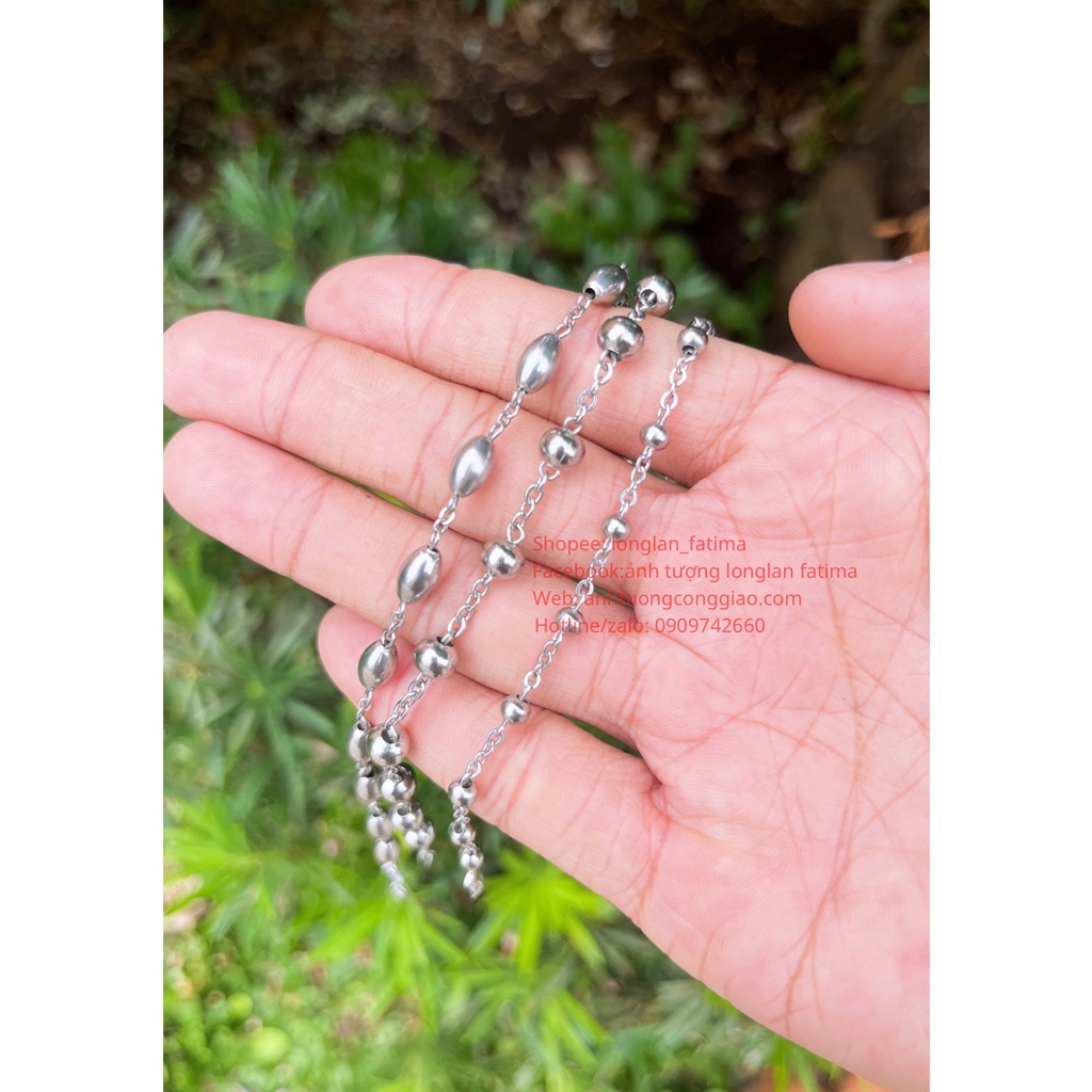LẮC TAY MÂN CÔI-CHUỖI MÂN CÔI 10 KINH INOX- QUÀ TẶNG CÔNG GIÁO