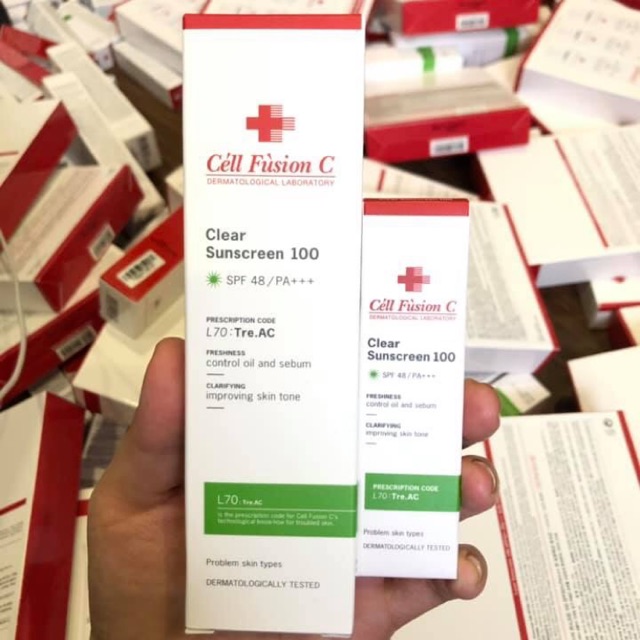 Set kem chống nắng cell fushion 50ml + 10ml