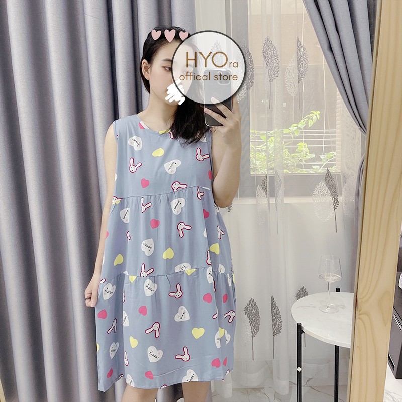 Váy Bầu Đẹp Babydoll dáng suông Lanh Tole Ngủ Mặc ở Nhà đẹp thiết kế