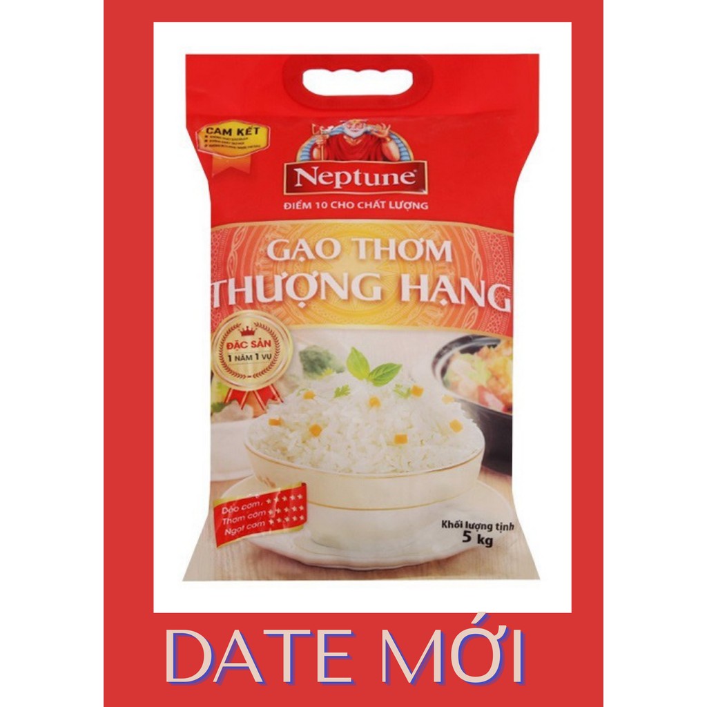 [TRƠ. GIÁ] Gạo Thơm Thượng Hạng Neptune 5kg - Date Mới