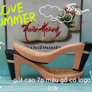 Đế cao gót 2mau 9cm có logo