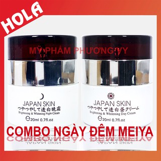 COMBO ngày và đêm Meiya trắng, chuyên làm mờ nám và dưỡng trắng, mỹ phẩm, mỹ phẩm meiya.