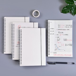 Sổ Tay Gáy Xoắn Lò Xo Bìa Còng B5/A5/A6 Nhựa Trong Suốt Bullet Journal Chất Giấy Cực Đẹp Ghi Chú Học Sinh